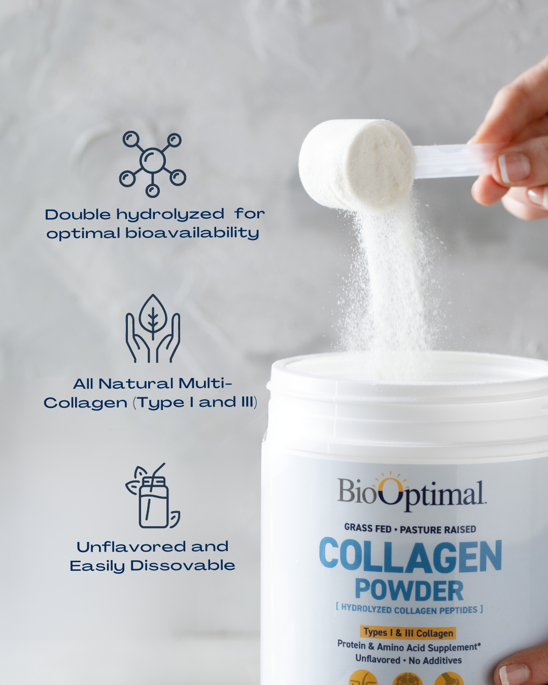 BioOptimal Collagen Powder (45 Serving)