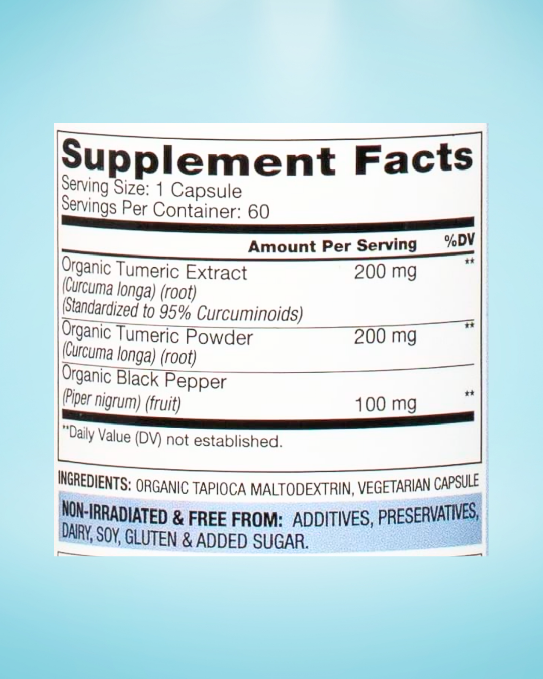 BioOptimal Organic Turmeric Supplement