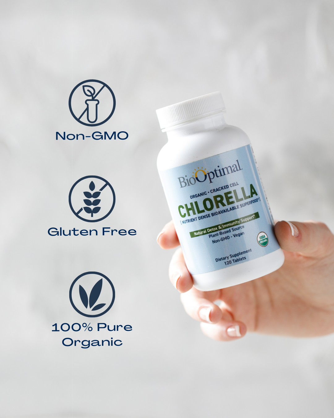 BioOptimal Chlorella Tablets