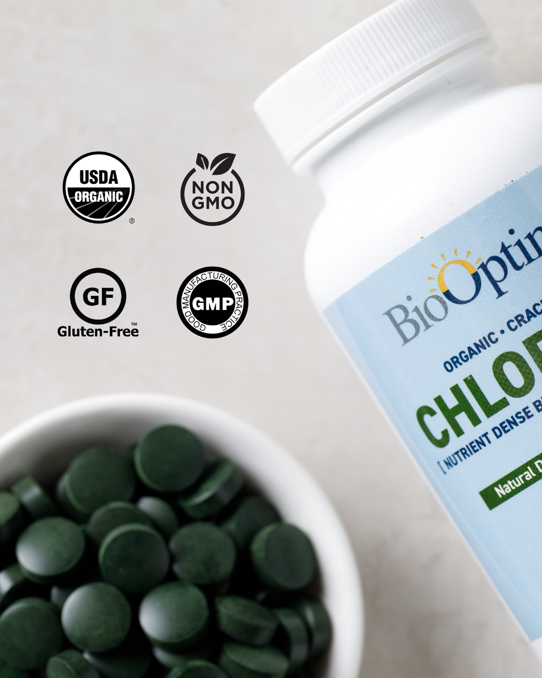 BioOptimal Chlorella Tablets