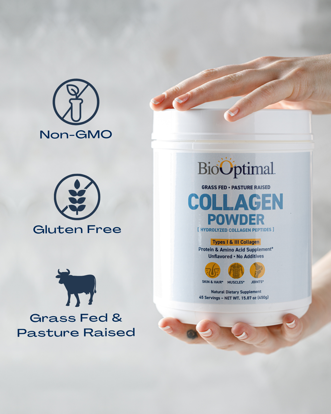 BioOptimal Collagen Powder (45 Serving)