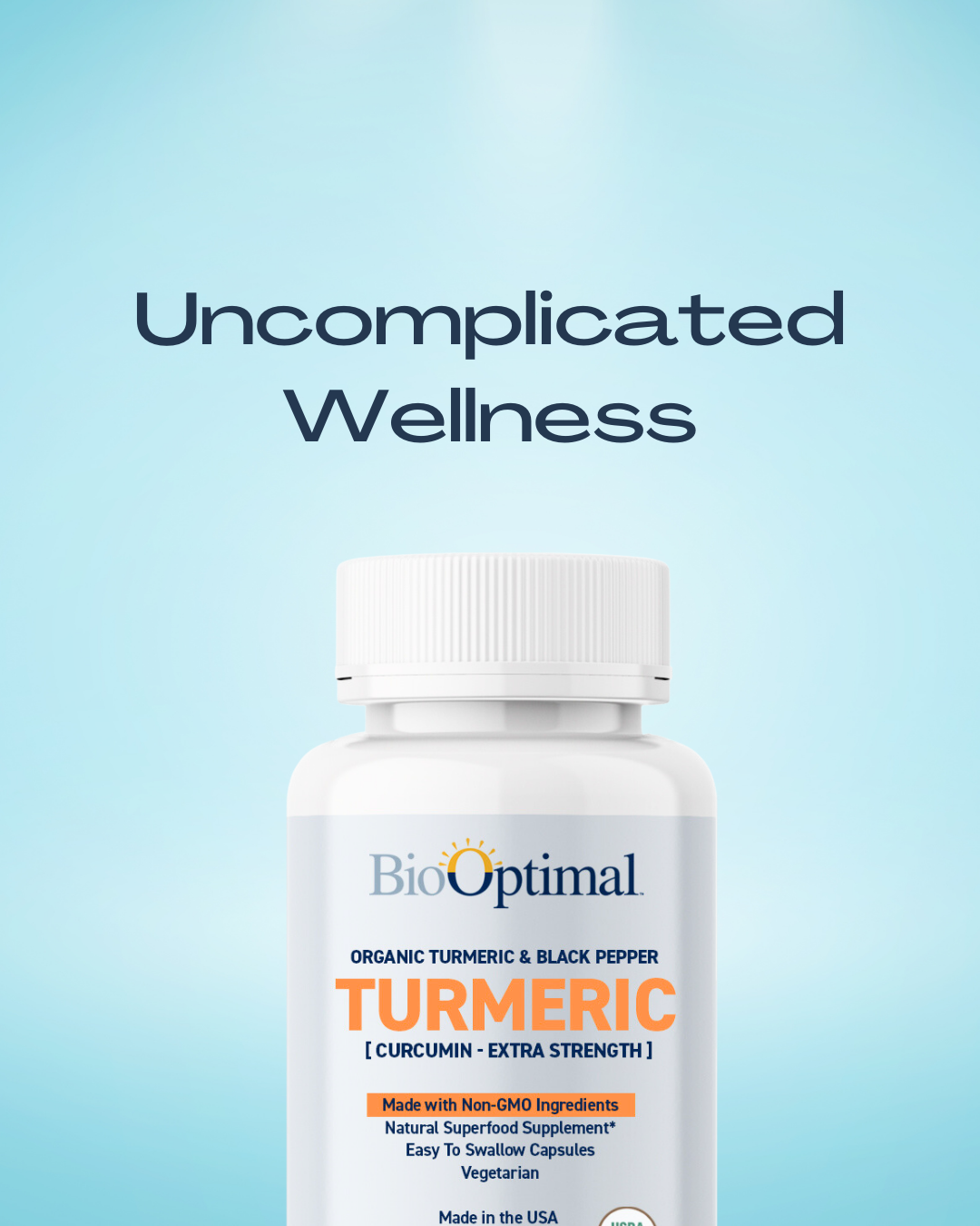 BioOptimal Organic Turmeric Supplement